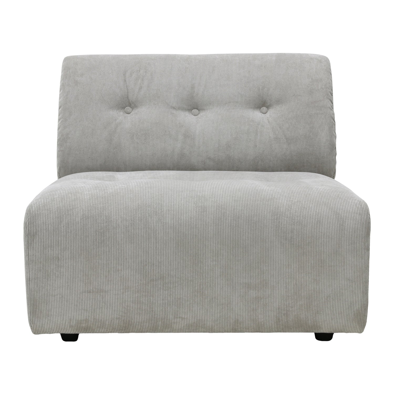 HKliving Vint Bank Element - Middenstuk - Corduroy Rib - Crème