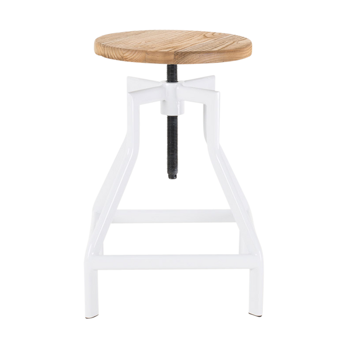Legend Lage draaibare kruk wit - in hoogte verstelbaar