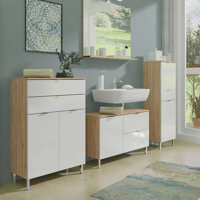 Germania Mauresa Badkamerkast Small Wit | Eiken