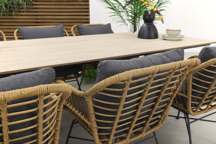 Garden Impressions Margriet natural|Nevada 240x100 cm. tuinset