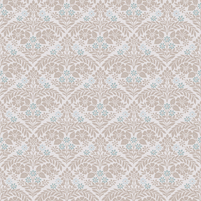 Laura Ashley Margam Behang - Bloemen - 10mx52cm - Beige