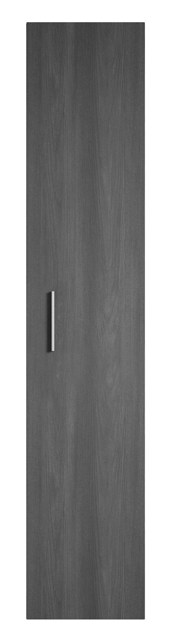 Badplaats Badkamerkast Pluto 30 x 30 x 150 cm - Zwart Hout Kolomkast