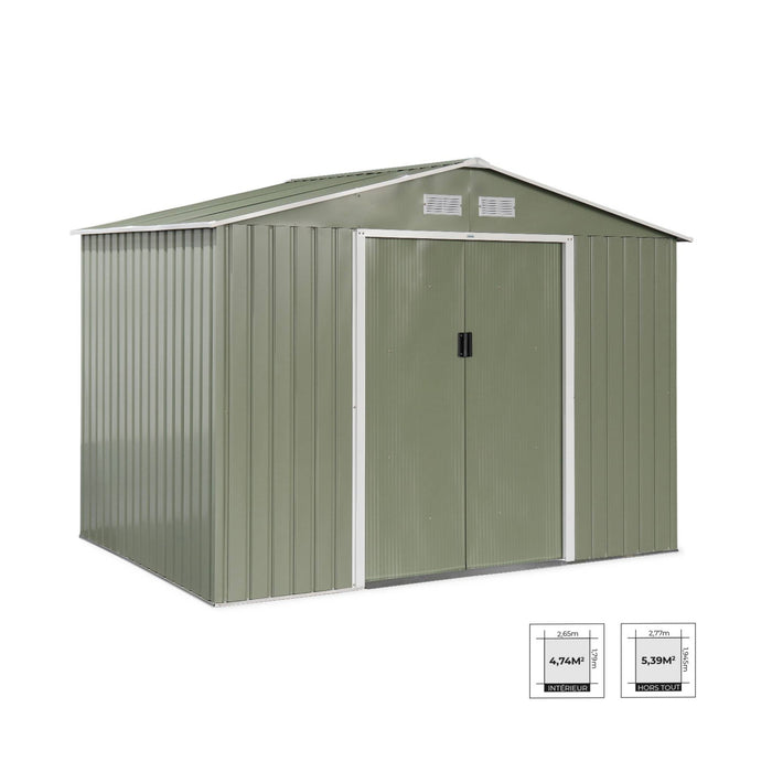 sweeek - Metaal tuinberging 5,29m² met verankeringsset