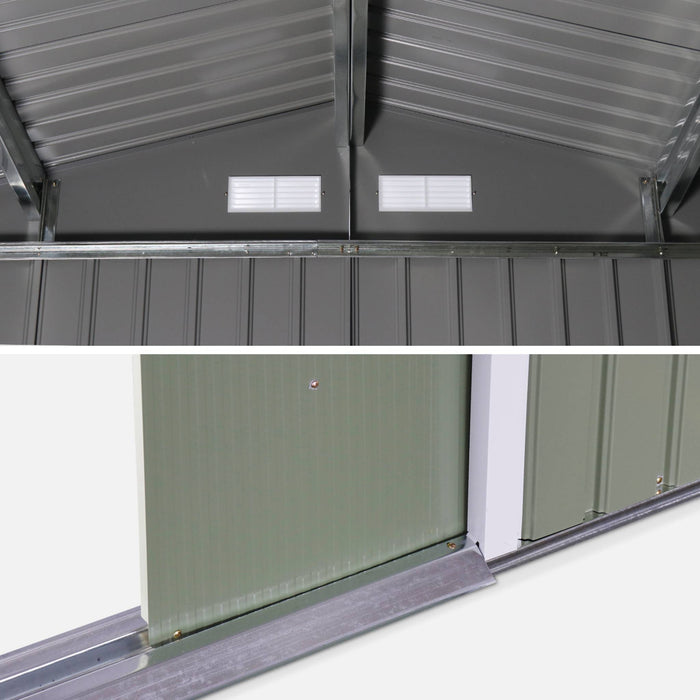 sweeek - Metaal tuinberging 5,29m² met verankeringsset