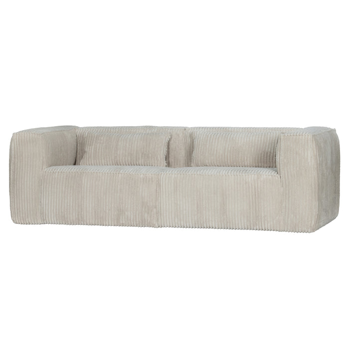 WOOOD Bean 3,5-zitsbank - Ribstof - Naturel