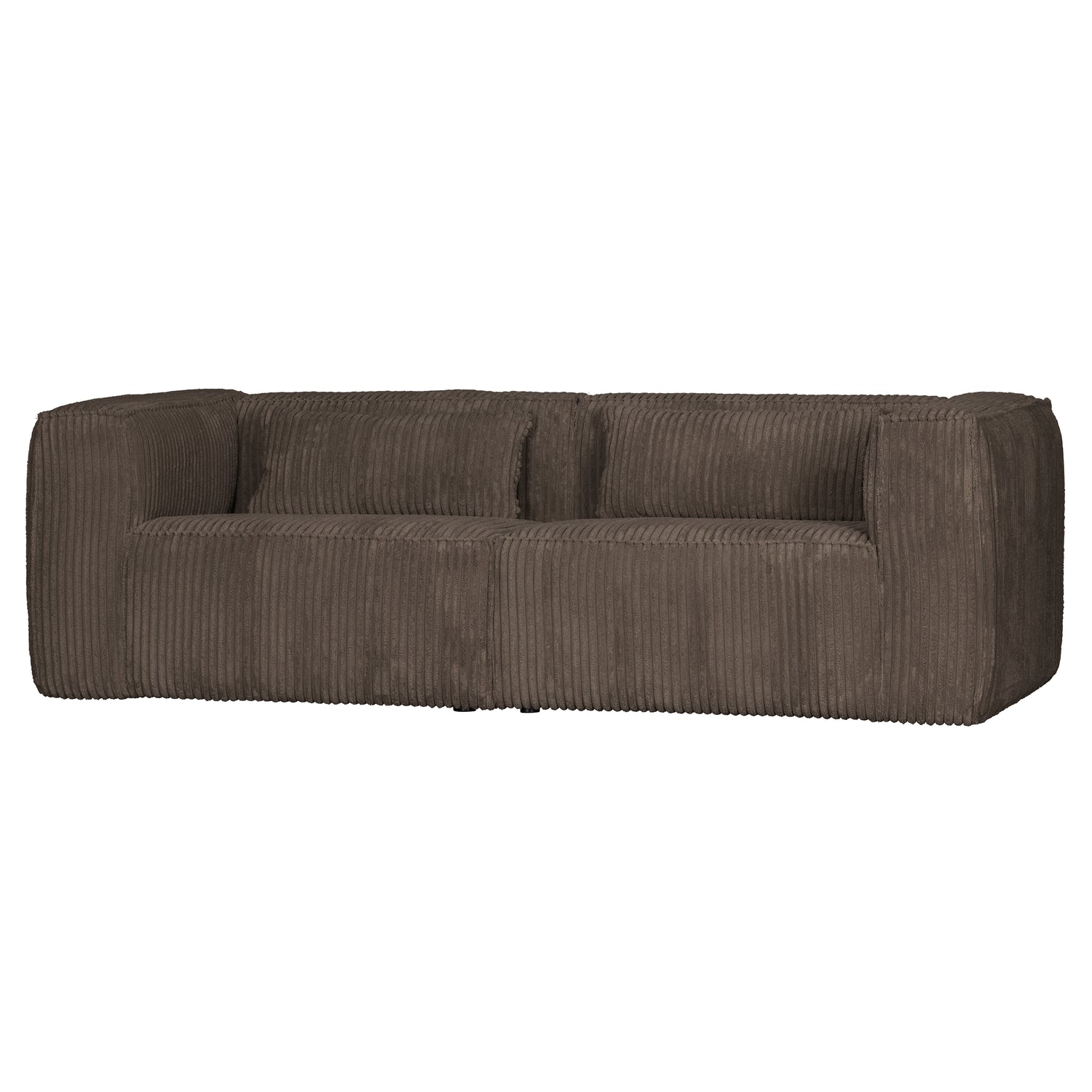 WOOOD Bean 3,5-zitsbank - Grove Ribstof - Mud