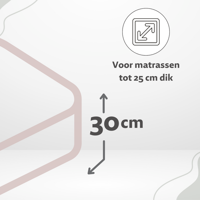 Ten Cate Katoensatijnen Hoeslaken - 140x200 - Roze