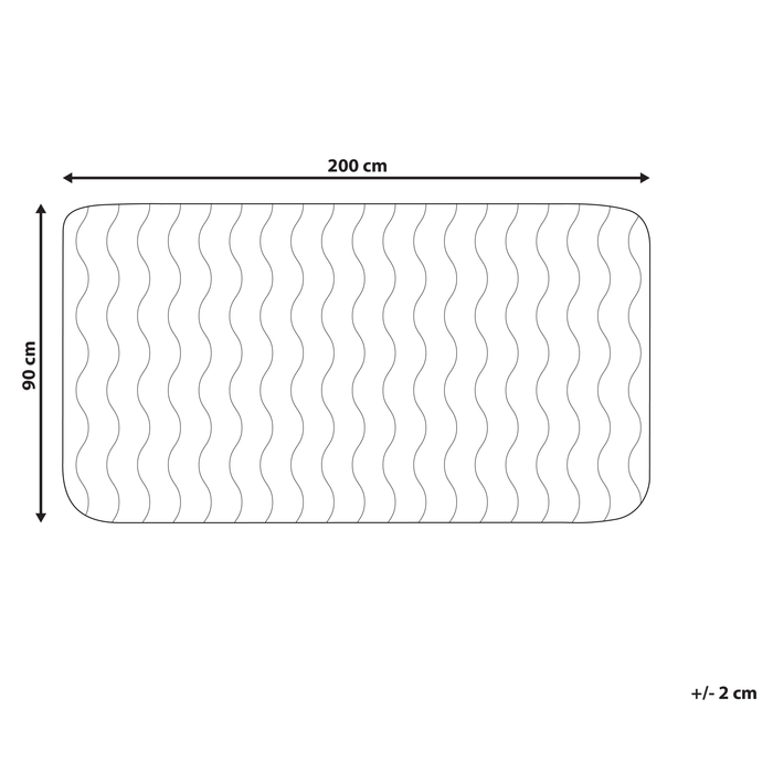Beliani - RUEN - Matrasbeschermer - Wit - 90 x 200 cm - Microvezel