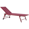Beliani - PORTOFINO - Strandstoel - Rood - Aluminium
