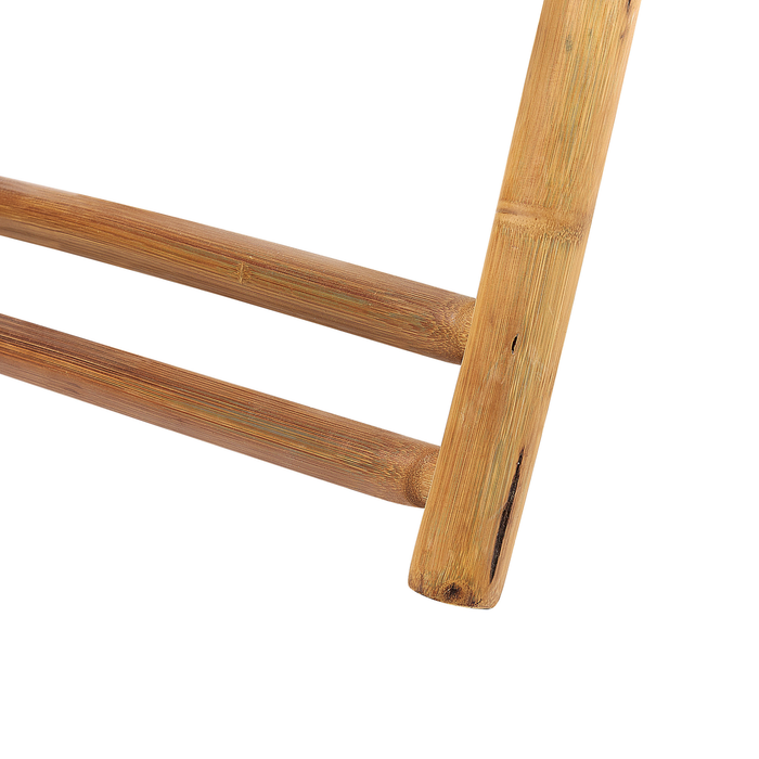 Beliani-ATRANI -Strandstoel set van 2-Lichte houtkleur-Bamboehout