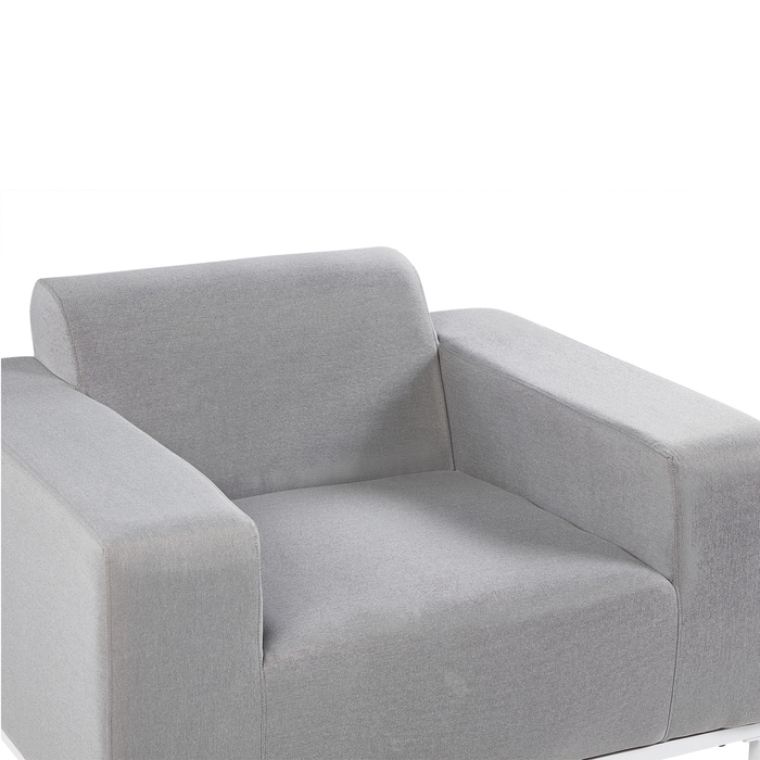 Beliani - ROVIGO - Fauteuil - Lichtgrijs - Polyester