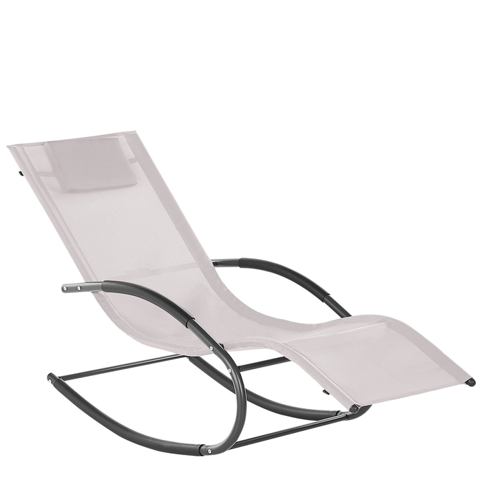 Beliani - CARANO II - Strandstoel - Beige - Staal