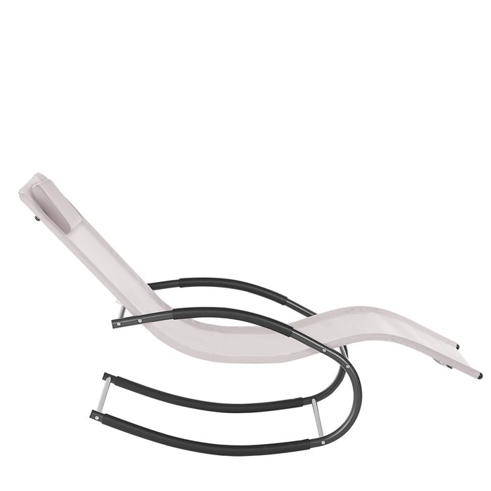 Beliani - CARANO II - Strandstoel - Beige - Staal