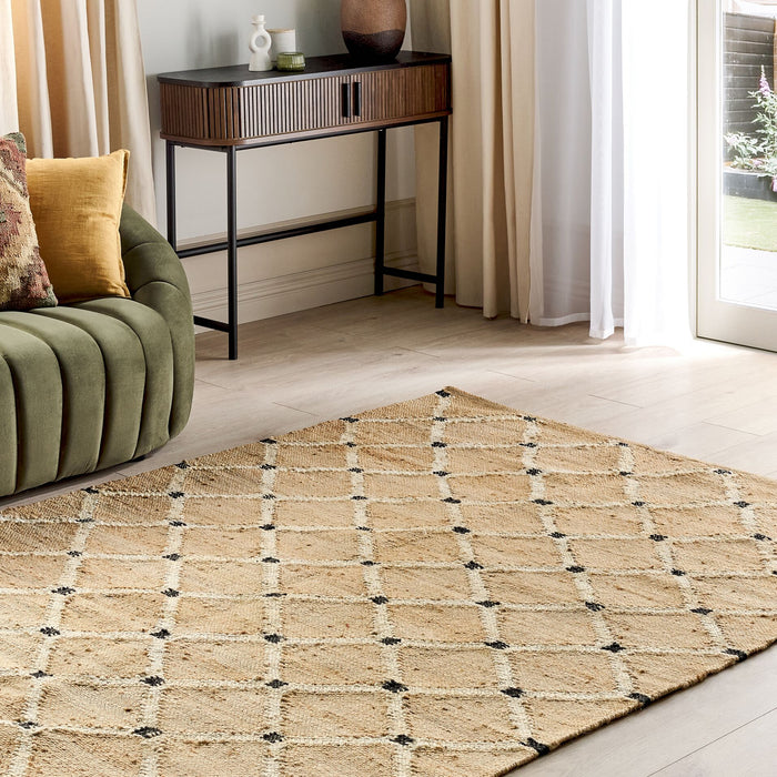Beliani - KALEKOY - Vloerkleed - Lichtbeige - 160 x 230 cm - Jute