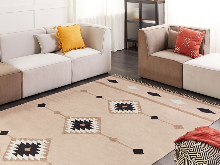 Beliani - BERDIK - Vloerkleed - Meerkleurig - 200 x 300 cm - Katoen