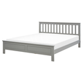 Beliani-MAYENNE -Tweepersoonsbed-Grijs-160 x 200 cm-Dennenhout