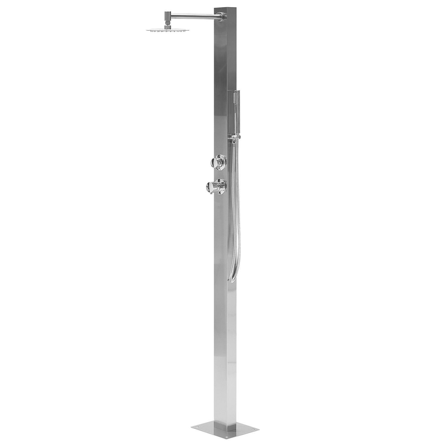 Beliani - OLZAI - Buitendouche - Zilver - PVC