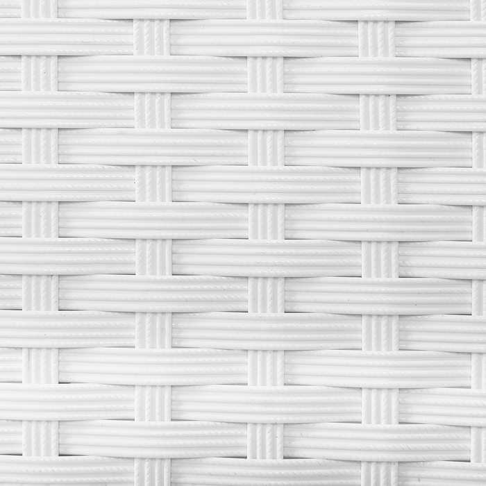 Beliani - TURIN - Strandstoel - Wit - PE rotan