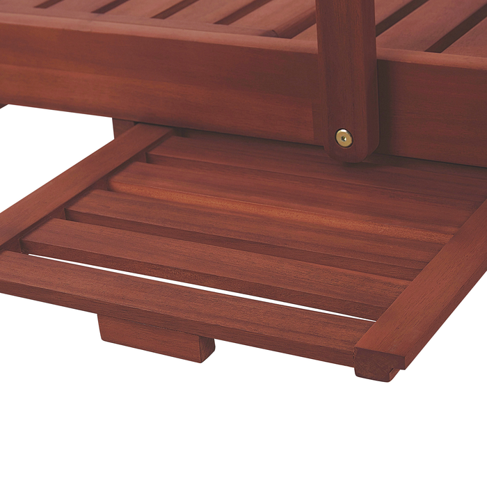 Beliani - TOSCANA - Strandstoel - Donkere houtkleur - Acaciahout