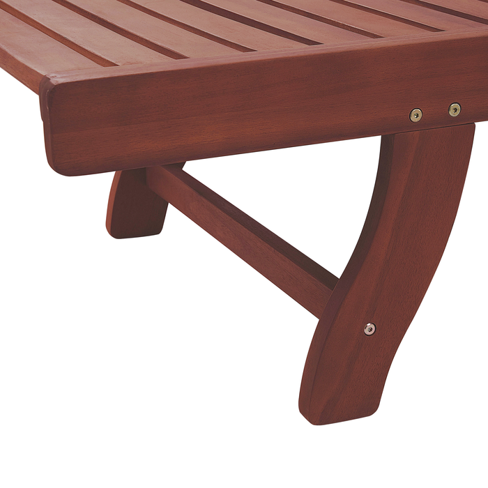 Beliani - TOSCANA - Strandstoel - Donkere houtkleur - Acaciahout