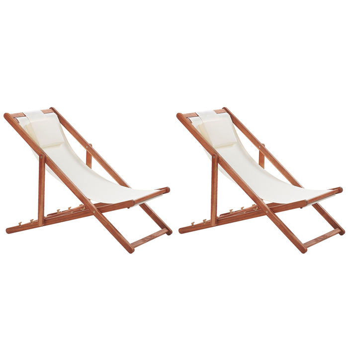 Beliani - AVELLINO - Ligbed - Wit - Polyester