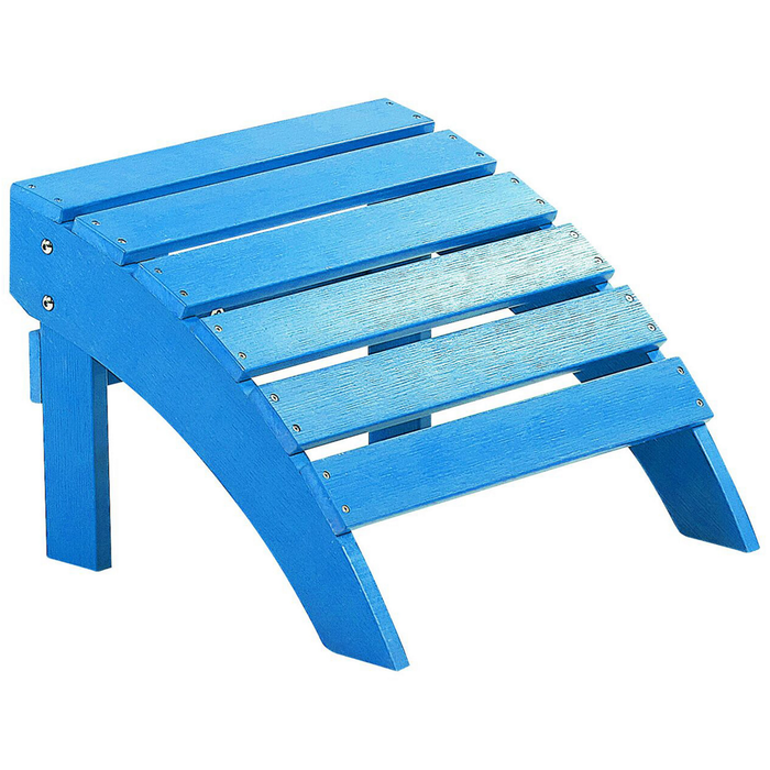Beliani - ADIRONDACK - Voetenbank - Blauw - Kunsthout