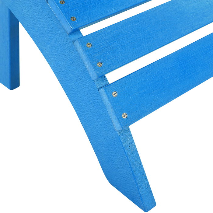 Beliani - ADIRONDACK - Voetenbank - Blauw - Kunsthout