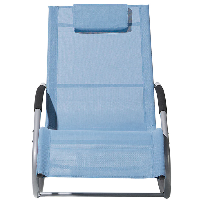 Beliani - CARANO - Strandstoel - Blauw - Staal