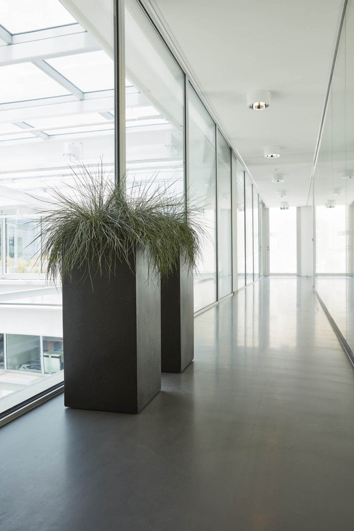 Capi Lux White Pot vierkant wit 25 x 25 x 67 cm