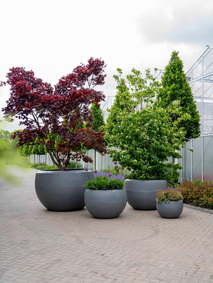 Capi Europe Vaas bol Granite - 132x90 - Wit