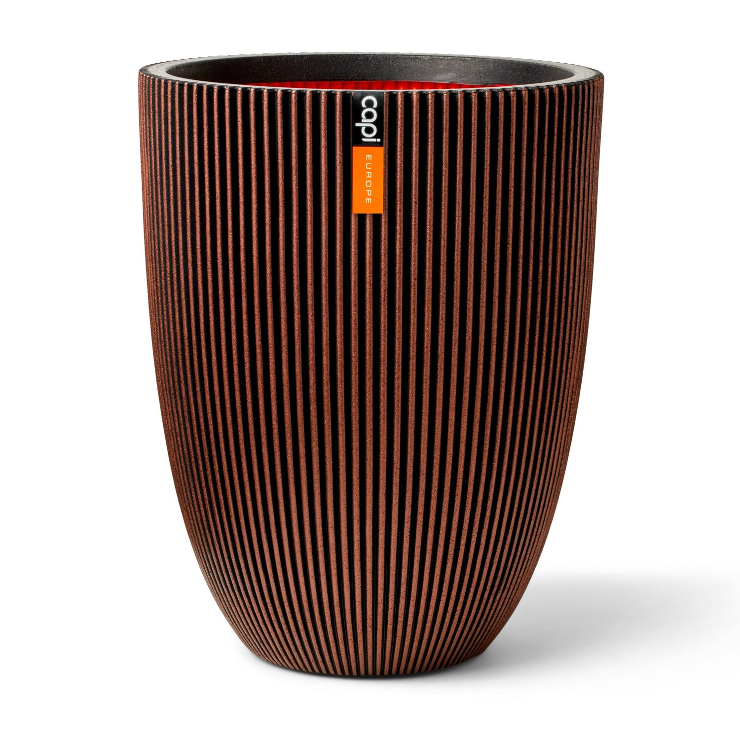 Capi Europe - Vaas elegant laag Groove NL - 34x46 - Koper