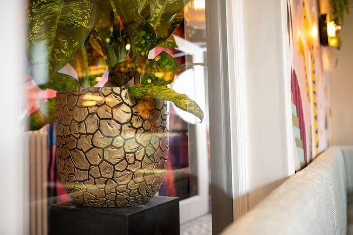 Capi Europe Bloempot bol Clay NL - 43x41 - Goud