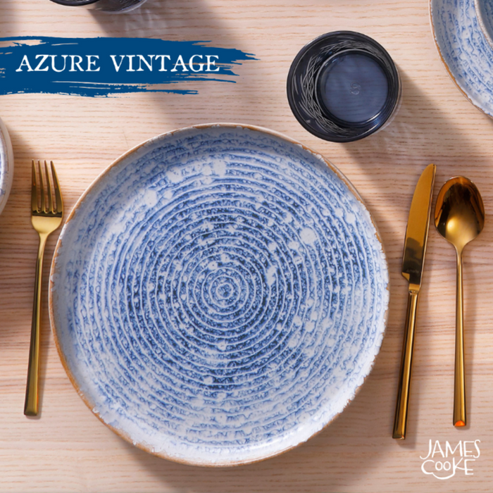 James Cooke - Azure Vintage - Schaal - Kom - 2 stuks - ø 16 cm