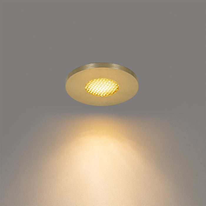 QAZQA Moderne badkamer inbouwspot goud IP54 - Shed Honey