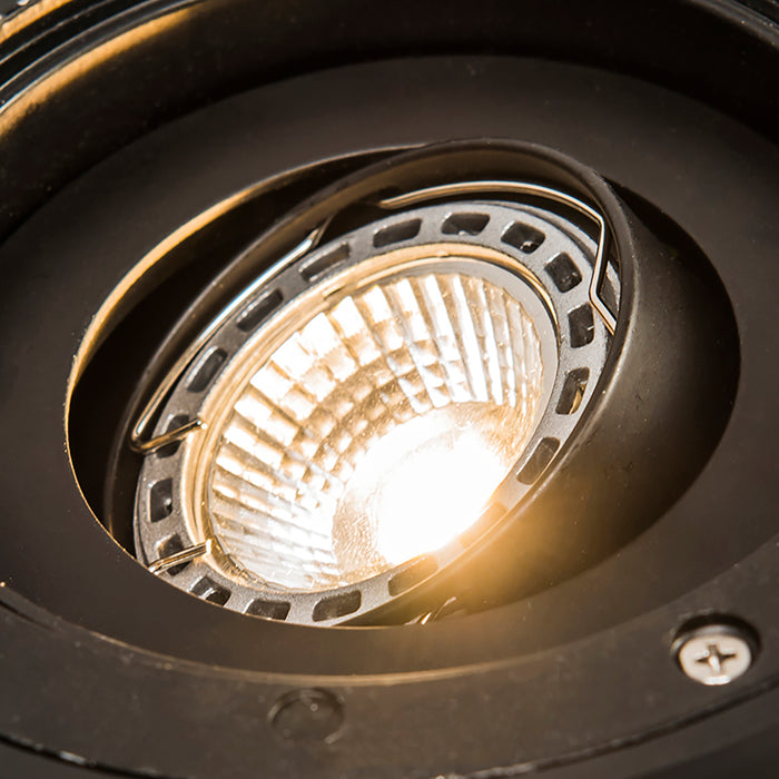 QAZQA Set van 3 buiten grondspots staal verstelbaar IP65 - Delux