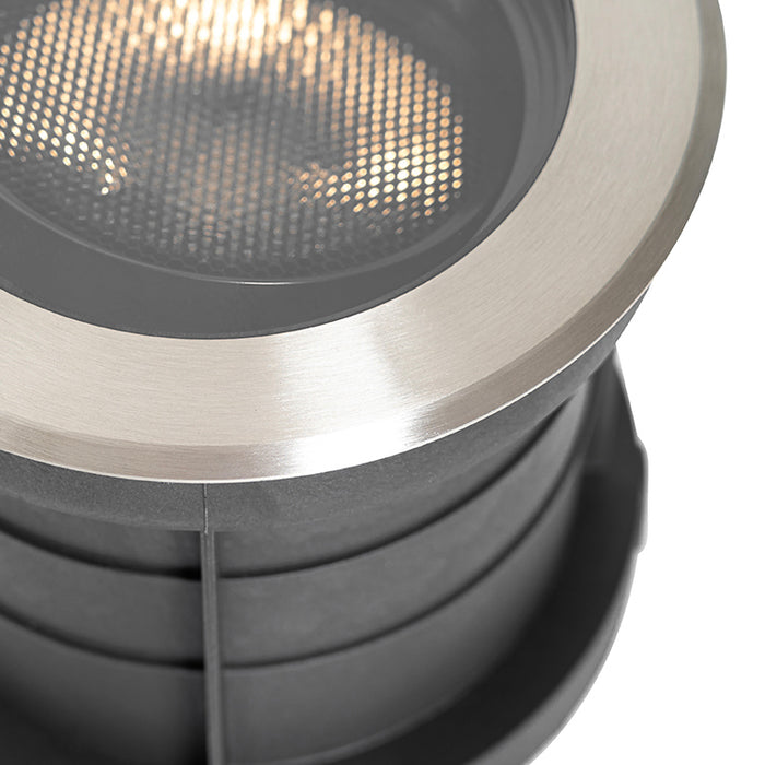 QAZQA Buiten grondspot staal AR111 verstelbaar IP65 - Delux Honey