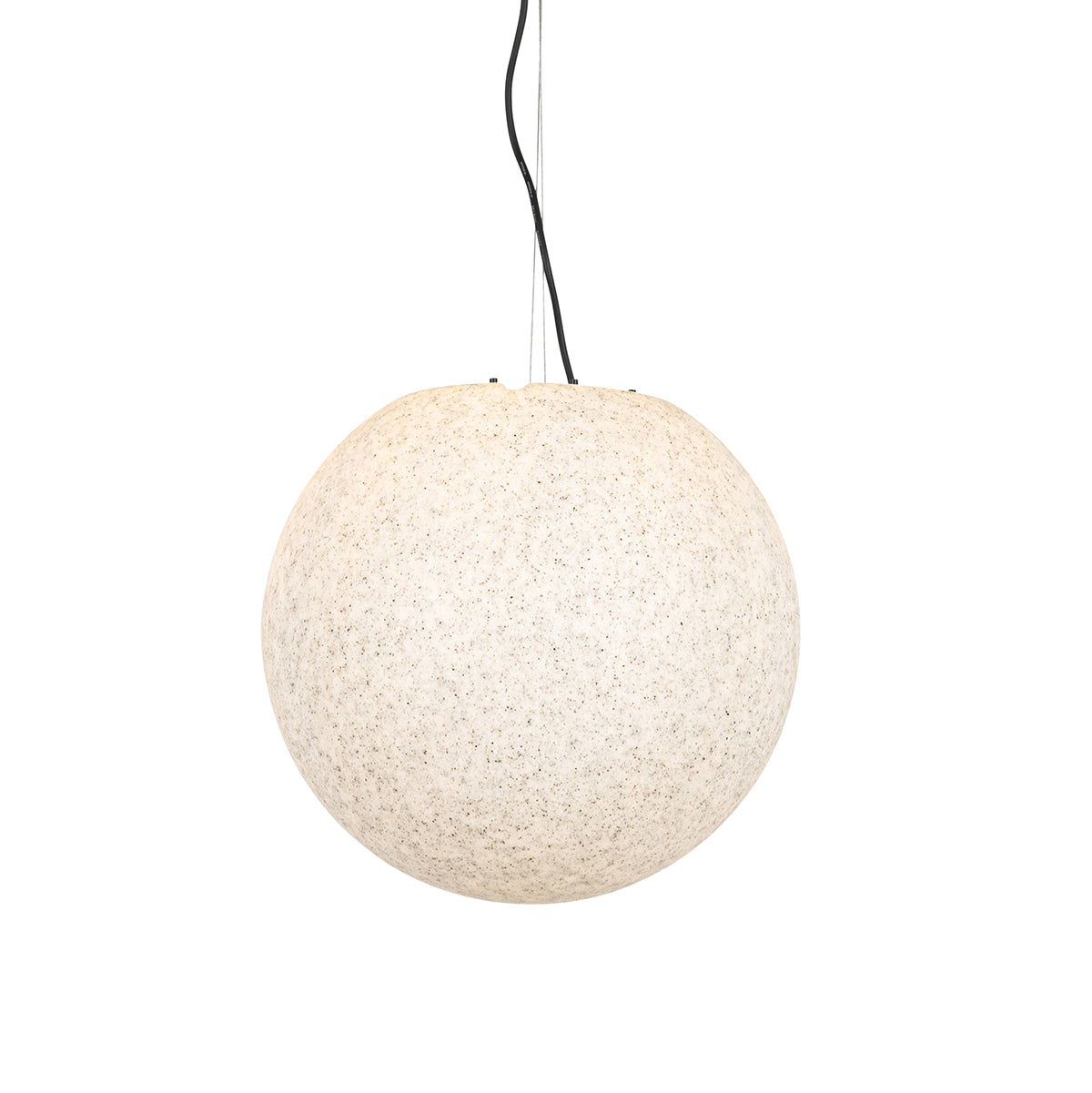 QAZQA Moderne buiten hanglamp grijs 45 cm IP44 - Nura