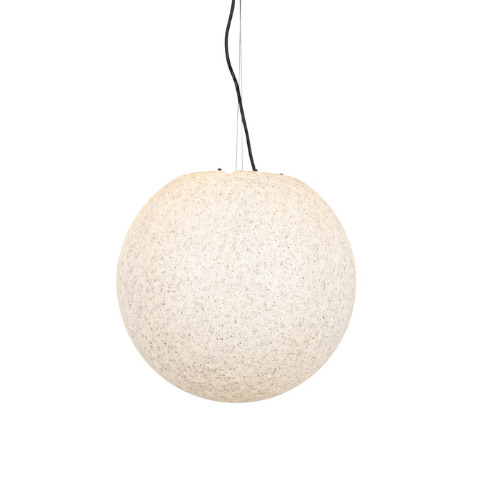QAZQA Moderne buiten hanglamp grijs 45 cm IP44 - Nura