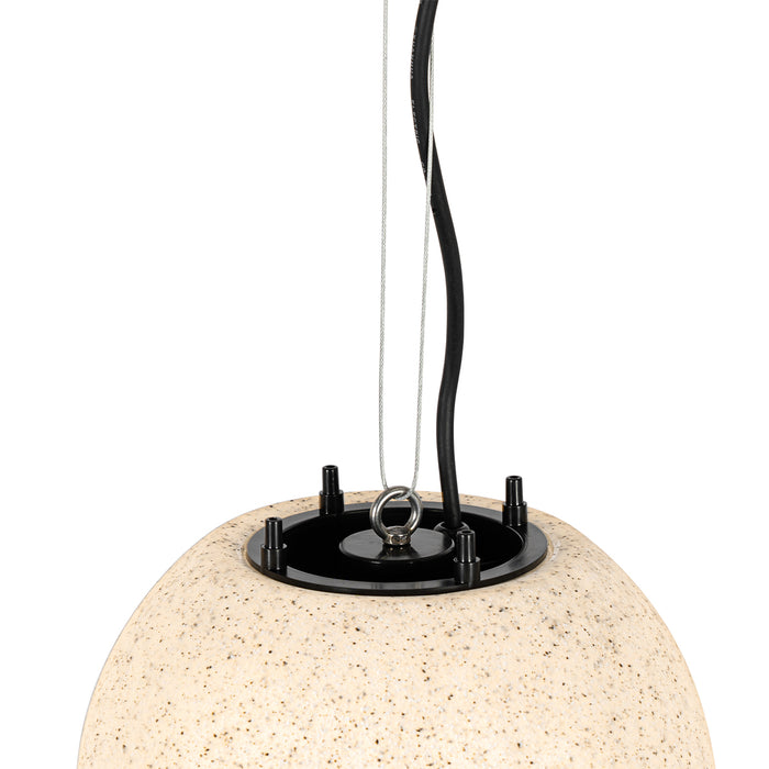 QAZQA Moderne buiten hanglamp grijs 25 cm IP44 - Nura