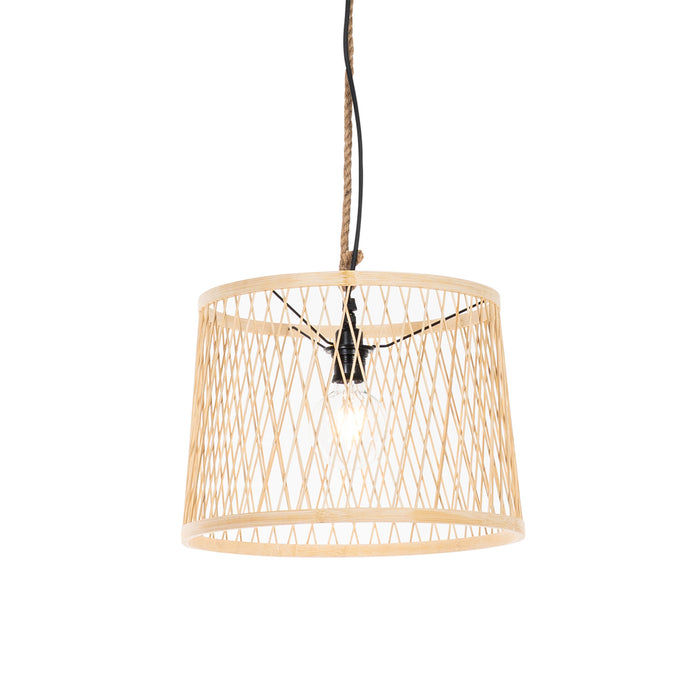 QAZQA Landelijke buiten hanglamp rotan 40 cm - Calamus