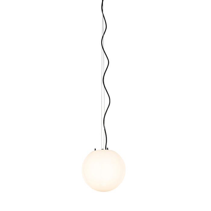 QAZQA Moderne buiten hanglamp wit 25 cm IP44 - Nura