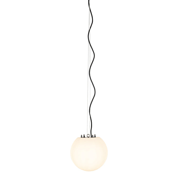QAZQA Moderne buiten hanglamp wit 25 cm IP44 - Nura
