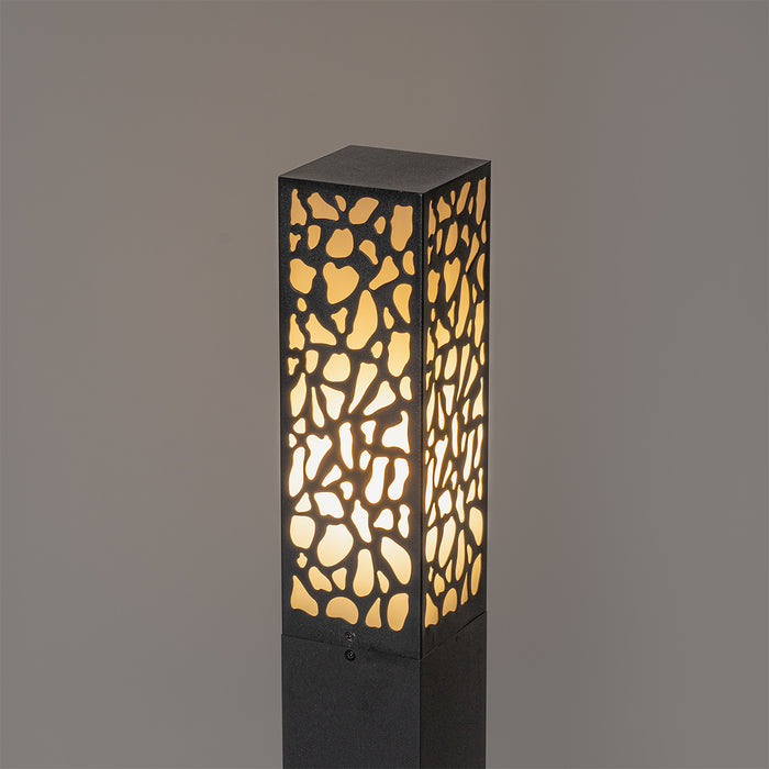 QAZQA Modern buiten paaltje zwart 90 cm IP44 - Nicole