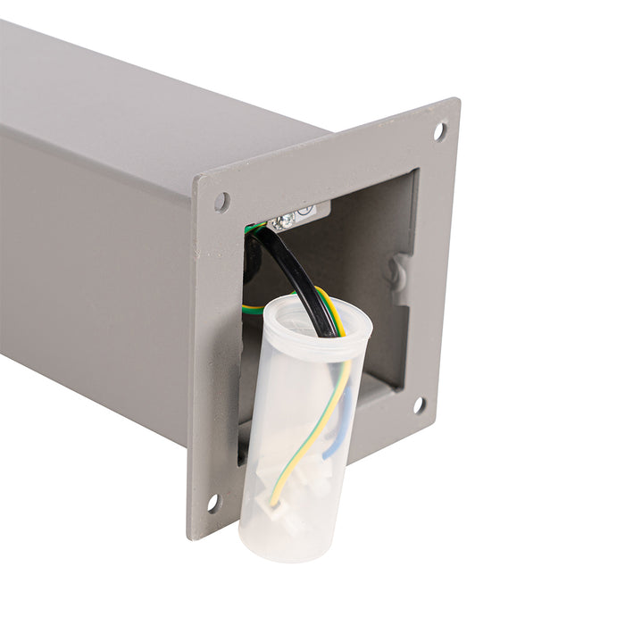 QAZQA Moderne staande buitenlamp grijs 70 cm IP44 - Denmark