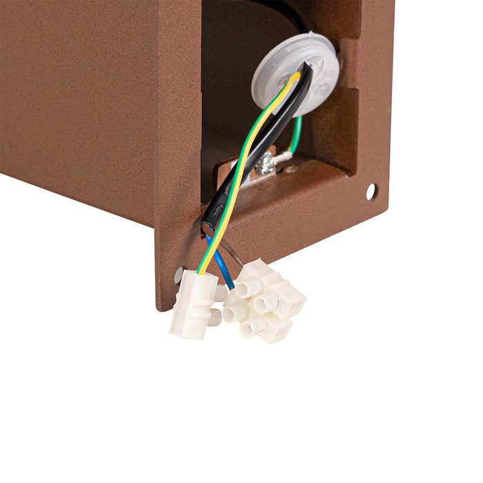 QAZQA Industriële staande buitenlamp roestbruin 30 cm IP44 - Denmark