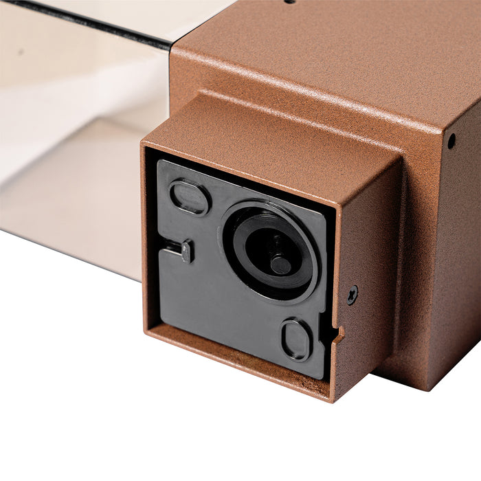 QAZQA Industriële buiten wandlamp roestbruin IP44 - Denmark