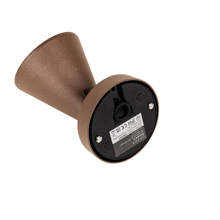 QAZQA Moderne buiten wandlamp roestbruin IP44 verstelbaar - Ciara