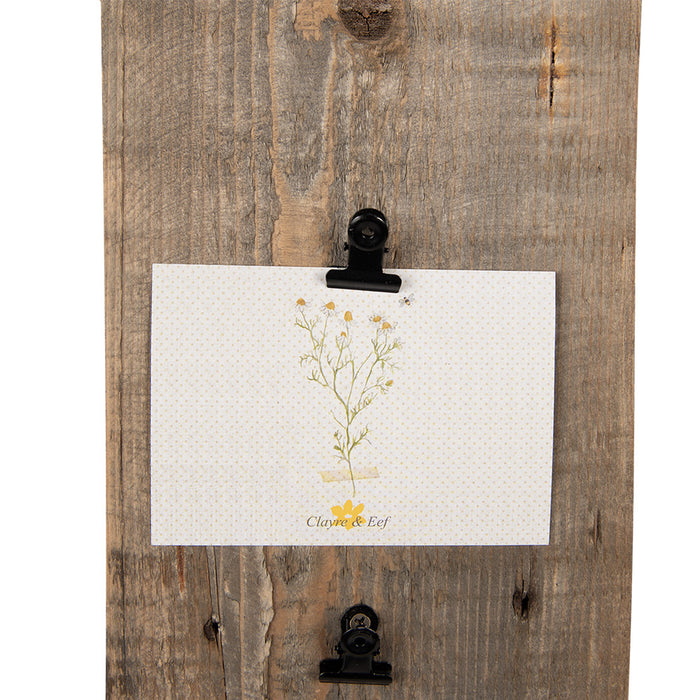 Clayre & Eef Fotolijst  15x3x36 cm Bruin Hout Rechthoek Fotohouder