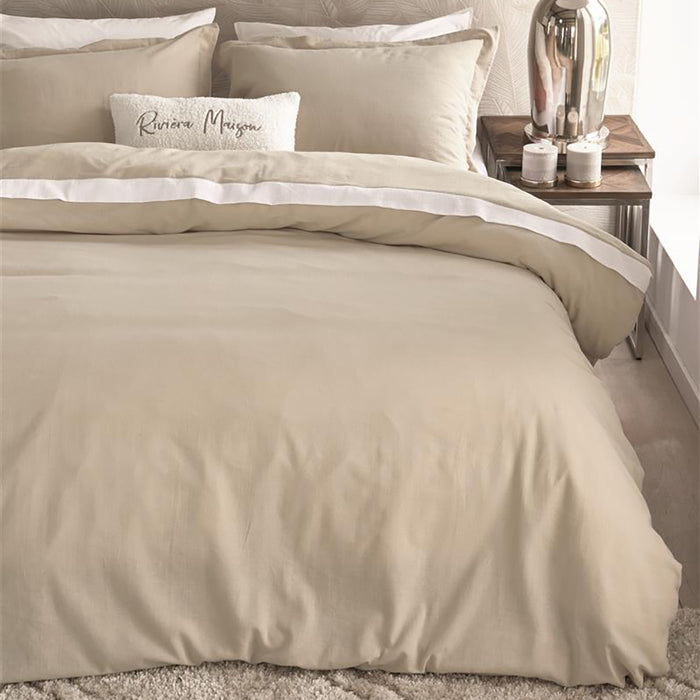 Rivièra Maison Ease Dekbedovertrek 140 x 200/220 cm - Zand