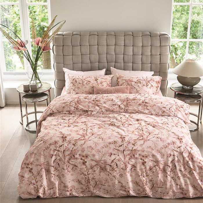 Rivièra Maison Blushing Blooms Dekbedovertrek 140 x 200/220 cm - Roze